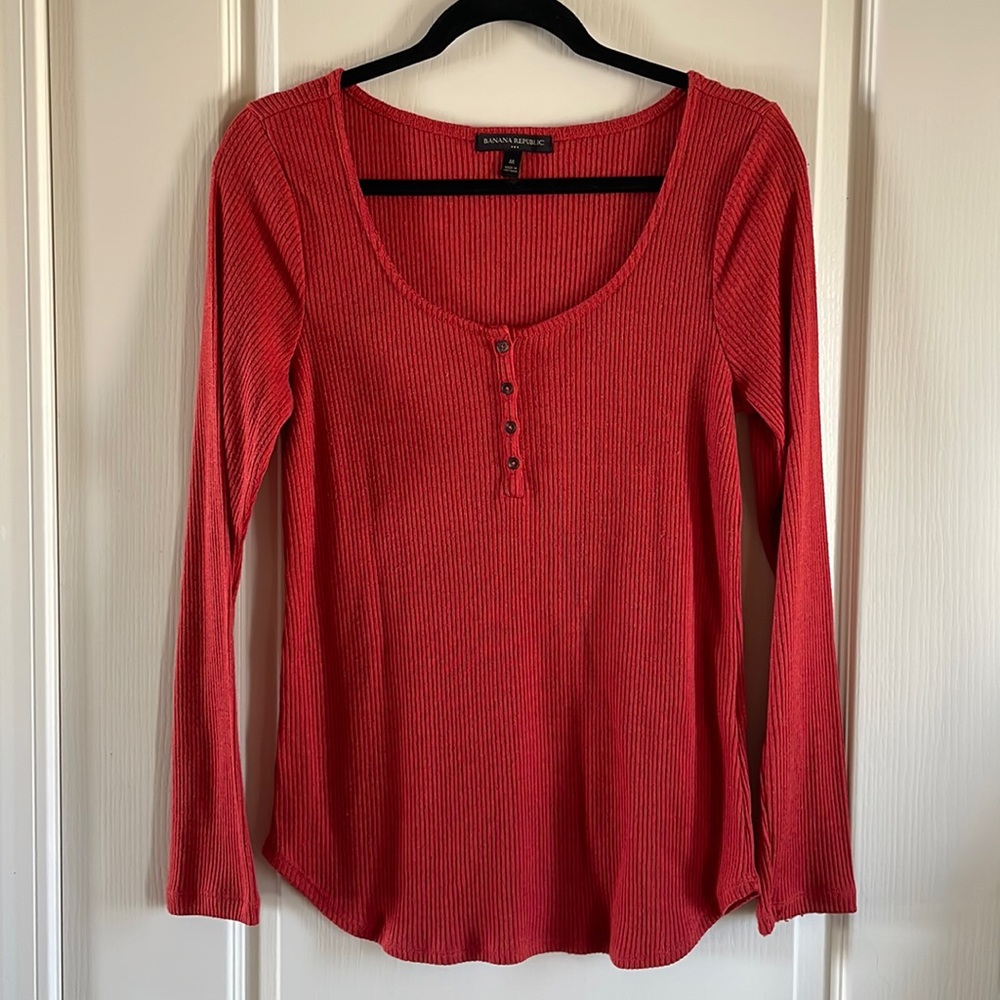 Banana republic, long sleeve, Henley